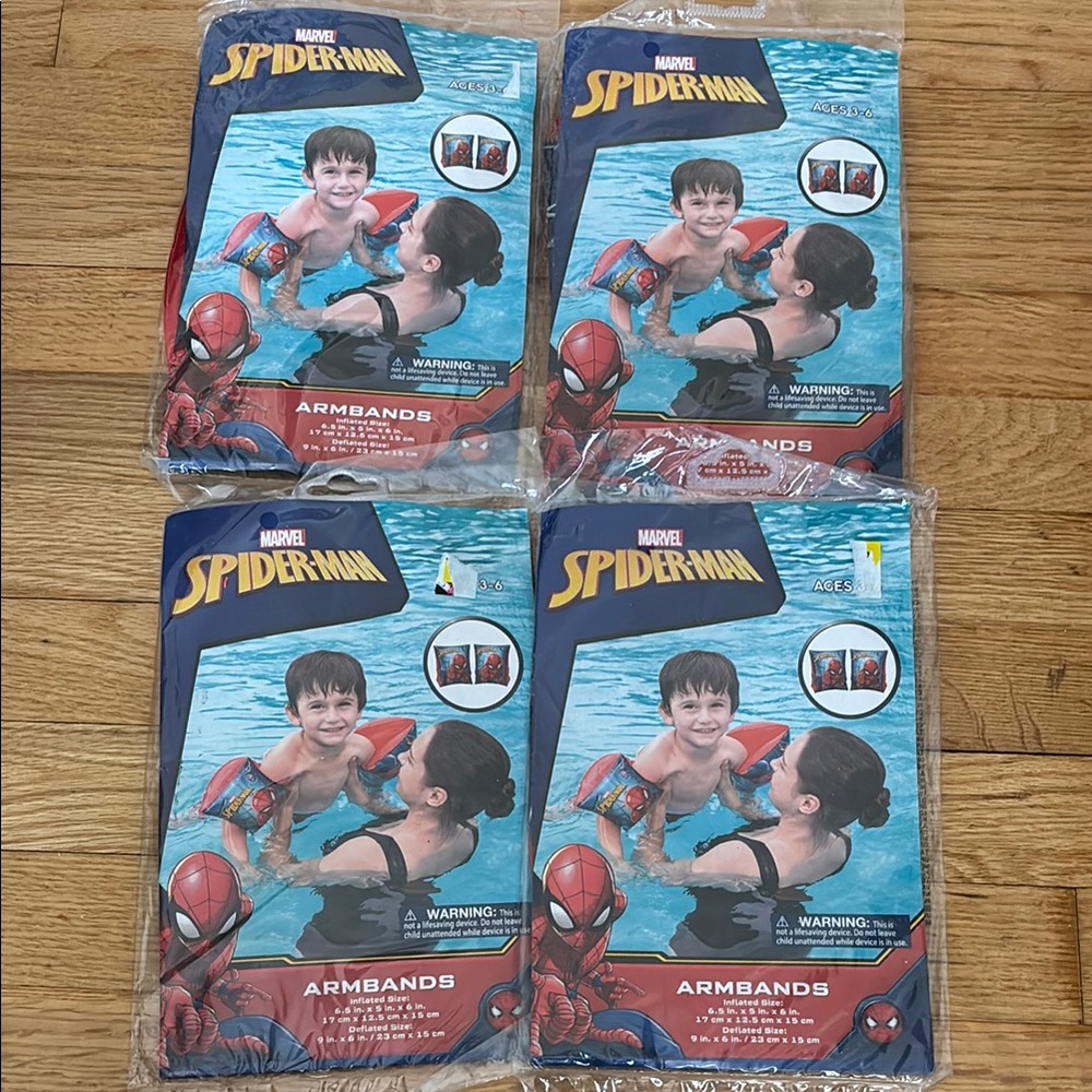 LAST CHANCE TIL 6/22! BOGO FREE! New Marvel Spider-Man Kids Swim Armbands